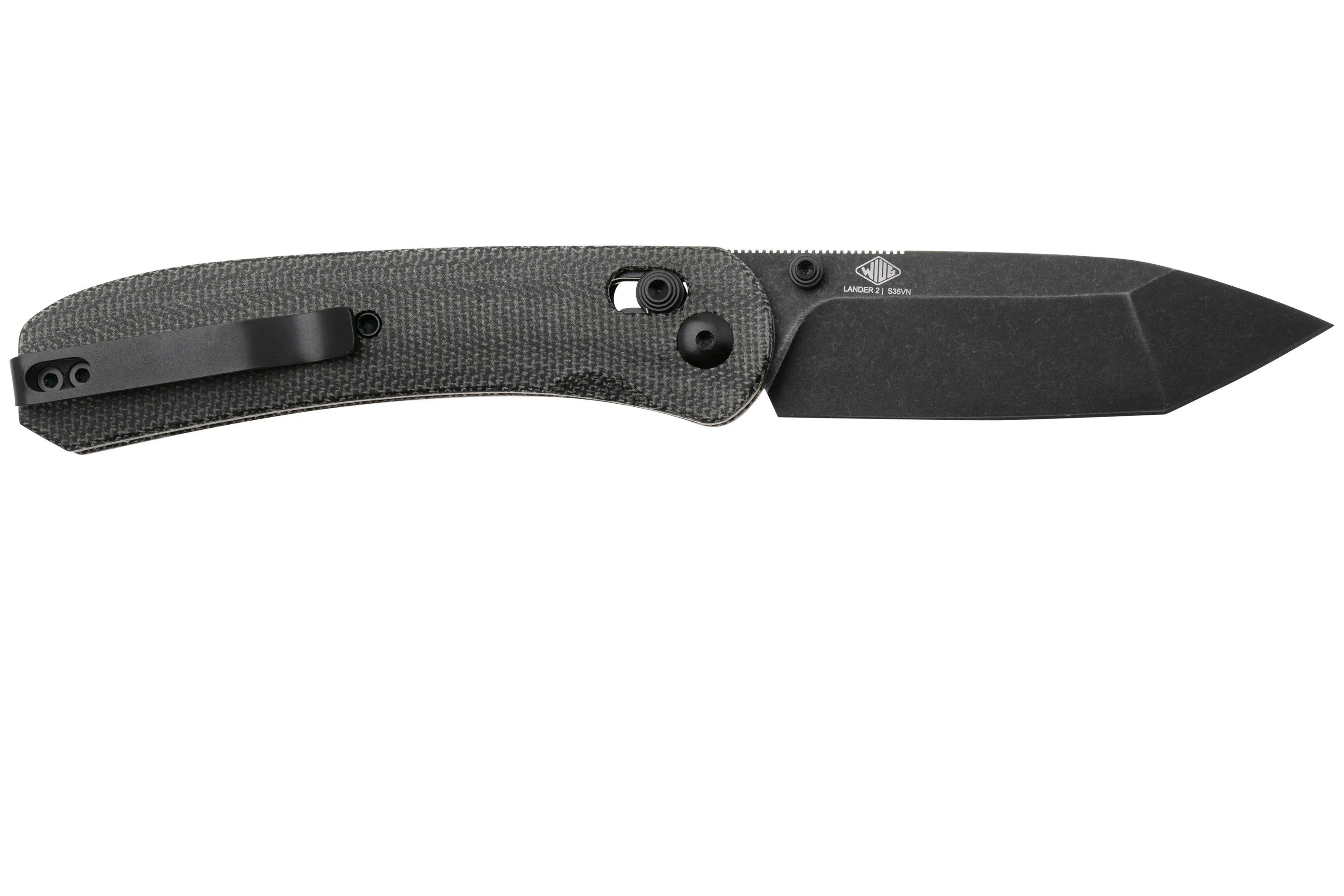 Knafs Lander 2 KNAFS-00407 Tanto S35VN, Black Micarta, navaja